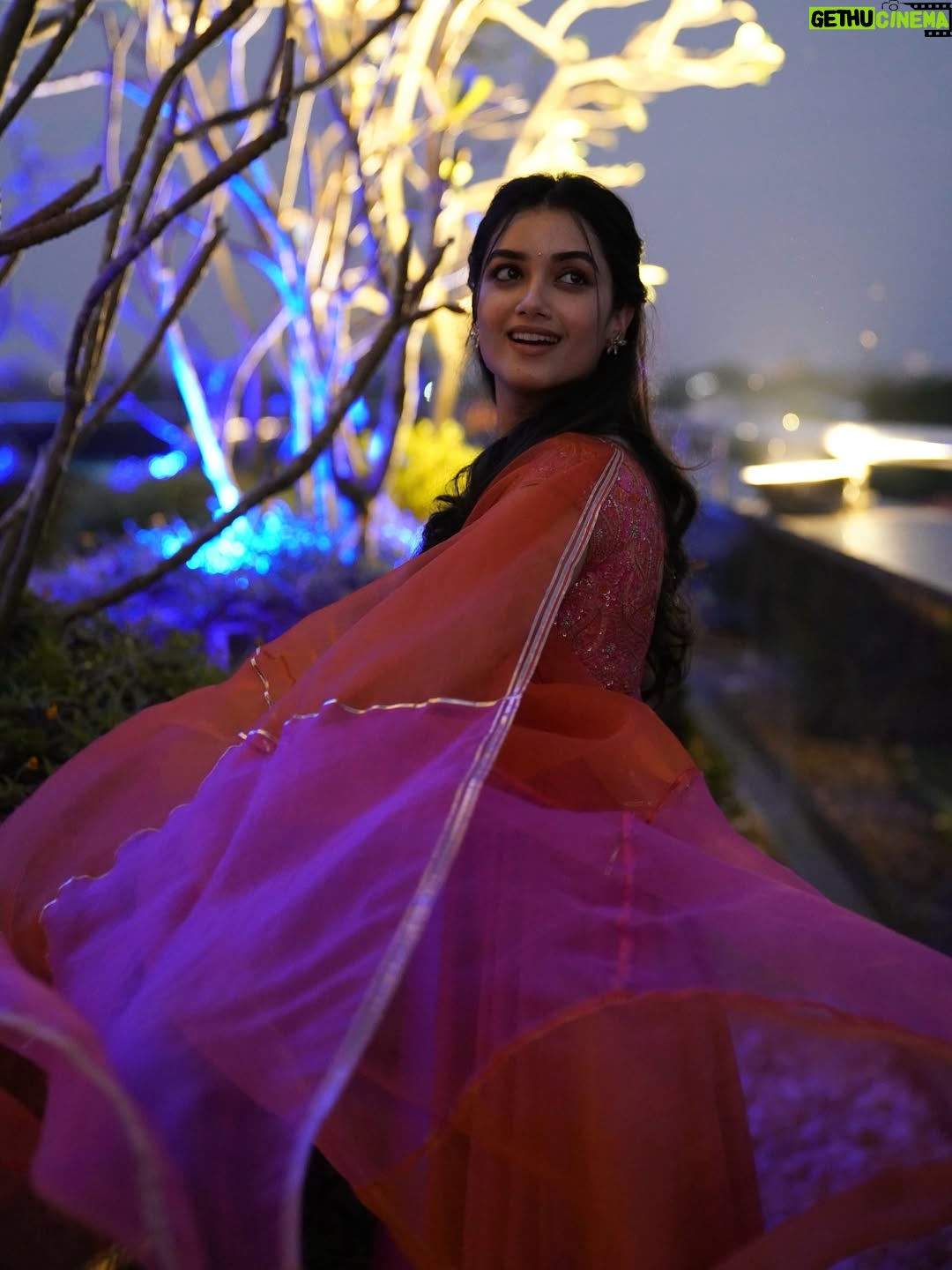 Bhagyashri Borse - 1.3 Million Likes - They say when a girl falls in love with pink, her heart is smiling 💕