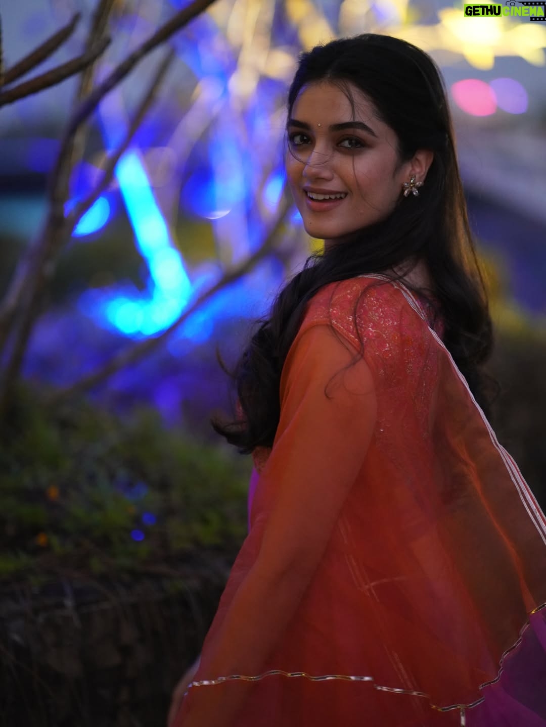 Bhagyashri Borse - 1.3 Million Likes - They say when a girl falls in love with pink, her heart is smiling 💕
