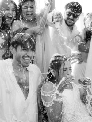 Bhaweeka Chaudhary Instagram - Haldi🌼 was a total blast 💛 Surrounded by my close ones, soaking in all the love, laughter, and crazy energy ✨ Every moment, every smile 😊 pure happiness 🤍 

#haldi #haldifunction