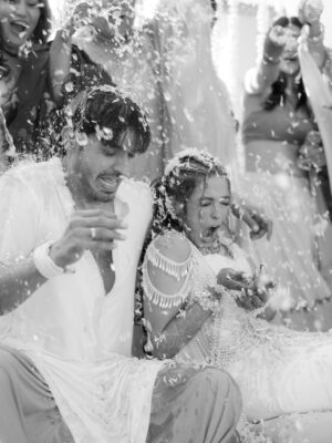 Bhaweeka Chaudhary Instagram - Haldi🌼 was a total blast 💛 Surrounded by my close ones, soaking in all the love, laughter, and crazy energy ✨ Every moment, every smile 😊 pure happiness 🤍 

#haldi #haldifunction