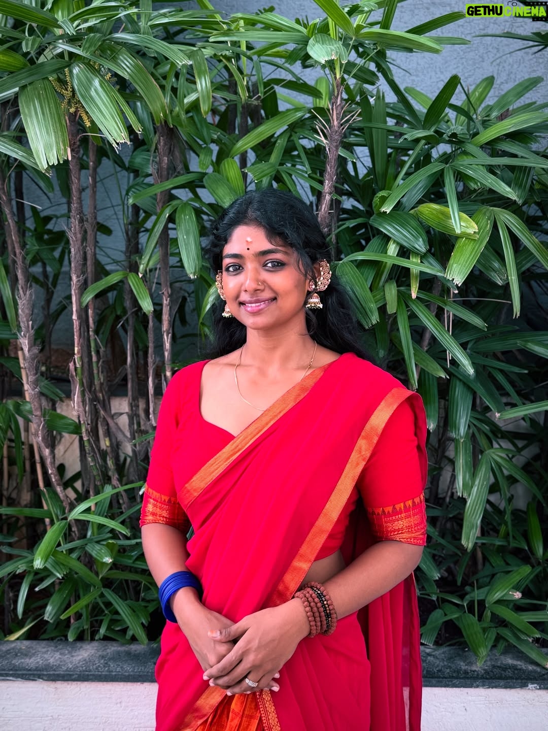 Bhoomi Shetty - 21.5K Likes - Navarathri🌺✨

In my 27 years of life, I’ve never done something like what I did this past month of September—Navarathri.
For 11 days, I lived as a Brahmacharini. A non-veg lover who didn’t touch non-veg. I woke up early, draped sarees every day, did puja, read slokas, wrote Durga koti. Even when my health wasn’t at its best, I still showed up. I still can’t believe myself.
And yet, I’m so proud. Because something awakened in me, The Shakti!! 
She made me believe in myself. I didn’t crave anything, I let go of so much. So much of my emotions, desires, attachments.  These 11 days taught me that if there is ichha, dedication & pure devotion, I can do anything in this life.
I realized Shakti doesn’t need materialistic offerings she asks for truth, our bare self, our honesty. I gave my all. 
I gave my all. I’ve grown. I’ve learnt. I’ve made mistakes, but I’ve also moved forward. And I’m grateful for everything life has given me so far.
And I promise myself one thing: to live fully, to live in the present.
Thank you Kali ma🌺
.