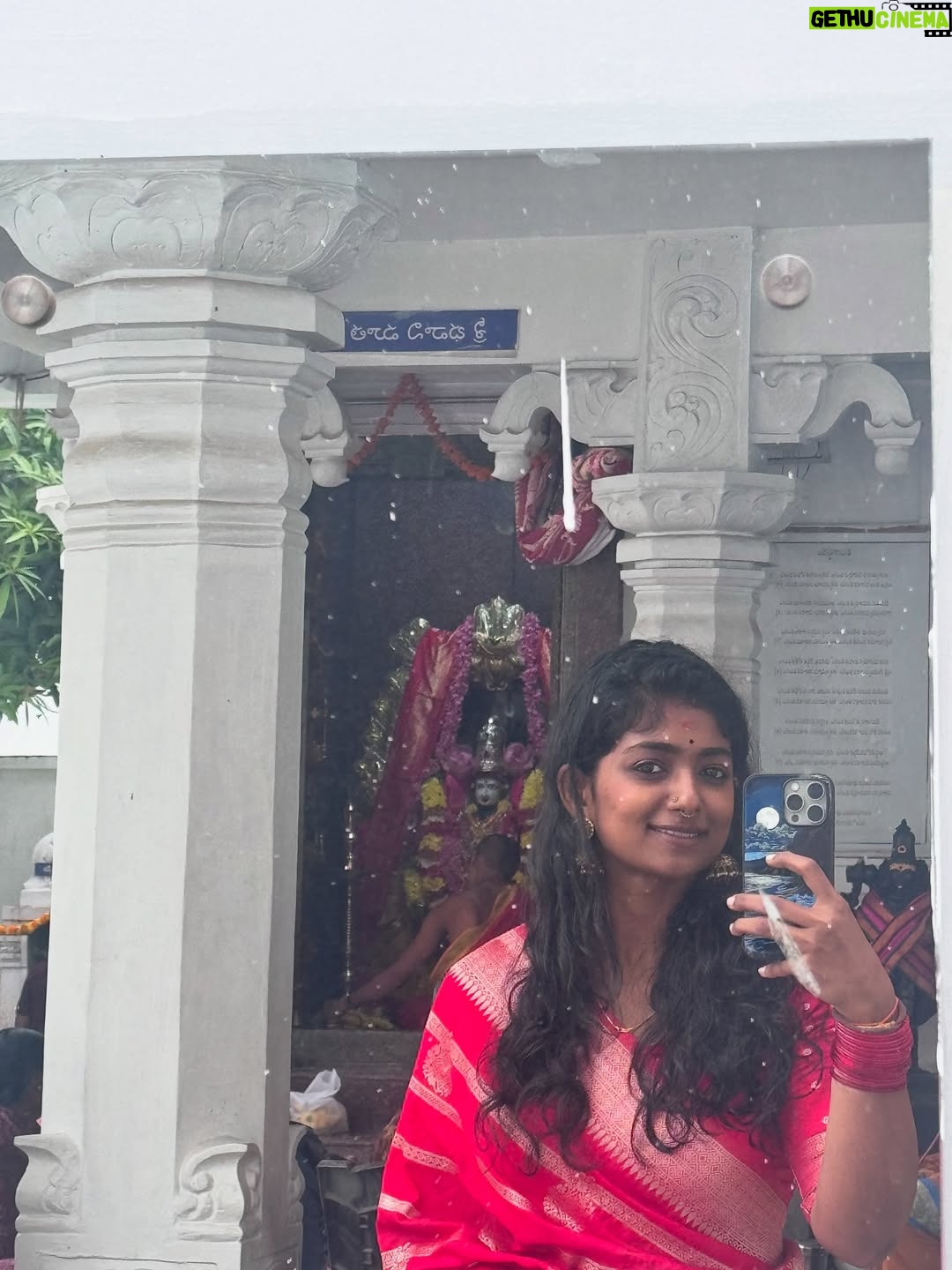Bhoomi Shetty - 21.5K Likes - Navarathri🌺✨

In my 27 years of life, I’ve never done something like what I did this past month of September—Navarathri.
For 11 days, I lived as a Brahmacharini. A non-veg lover who didn’t touch non-veg. I woke up early, draped sarees every day, did puja, read slokas, wrote Durga koti. Even when my health wasn’t at its best, I still showed up. I still can’t believe myself.
And yet, I’m so proud. Because something awakened in me, The Shakti!! 
She made me believe in myself. I didn’t crave anything, I let go of so much. So much of my emotions, desires, attachments.  These 11 days taught me that if there is ichha, dedication & pure devotion, I can do anything in this life.
I realized Shakti doesn’t need materialistic offerings she asks for truth, our bare self, our honesty. I gave my all. 
I gave my all. I’ve grown. I’ve learnt. I’ve made mistakes, but I’ve also moved forward. And I’m grateful for everything life has given me so far.
And I promise myself one thing: to live fully, to live in the present.
Thank you Kali ma🌺
.