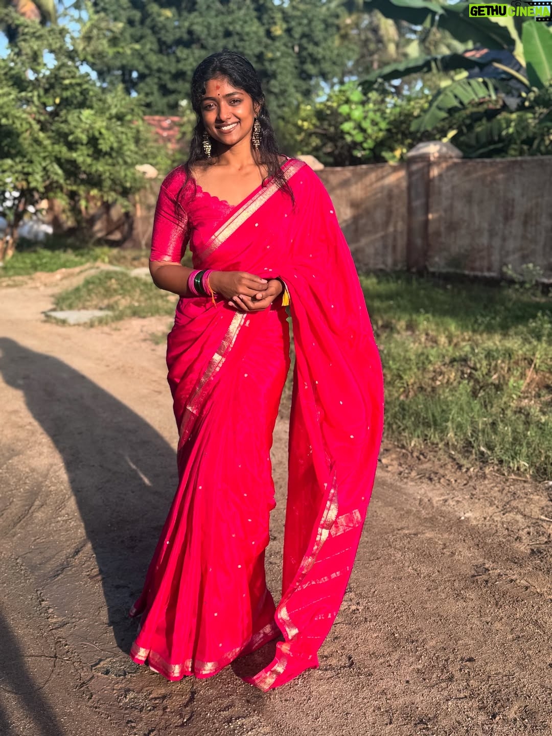 Bhoomi Shetty - 21.5K Likes - Navarathri🌺✨

In my 27 years of life, I’ve never done something like what I did this past month of September—Navarathri.
For 11 days, I lived as a Brahmacharini. A non-veg lover who didn’t touch non-veg. I woke up early, draped sarees every day, did puja, read slokas, wrote Durga koti. Even when my health wasn’t at its best, I still showed up. I still can’t believe myself.
And yet, I’m so proud. Because something awakened in me, The Shakti!! 
She made me believe in myself. I didn’t crave anything, I let go of so much. So much of my emotions, desires, attachments.  These 11 days taught me that if there is ichha, dedication & pure devotion, I can do anything in this life.
I realized Shakti doesn’t need materialistic offerings she asks for truth, our bare self, our honesty. I gave my all. 
I gave my all. I’ve grown. I’ve learnt. I’ve made mistakes, but I’ve also moved forward. And I’m grateful for everything life has given me so far.
And I promise myself one thing: to live fully, to live in the present.
Thank you Kali ma🌺
.