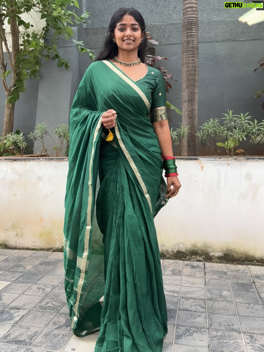 Bhoomi Shetty - 21.5K Likes - Navarathri🌺✨

In my 27 years of life, I’ve never done something like what I did this past month of September—Navarathri.
For 11 days, I lived as a Brahmacharini. A non-veg lover who didn’t touch non-veg. I woke up early, draped sarees every day, did puja, read slokas, wrote Durga koti. Even when my health wasn’t at its best, I still showed up. I still can’t believe myself.
And yet, I’m so proud. Because something awakened in me, The Shakti!! 
She made me believe in myself. I didn’t crave anything, I let go of so much. So much of my emotions, desires, attachments.  These 11 days taught me that if there is ichha, dedication & pure devotion, I can do anything in this life.
I realized Shakti doesn’t need materialistic offerings she asks for truth, our bare self, our honesty. I gave my all. 
I gave my all. I’ve grown. I’ve learnt. I’ve made mistakes, but I’ve also moved forward. And I’m grateful for everything life has given me so far.
And I promise myself one thing: to live fully, to live in the present.
Thank you Kali ma🌺
.