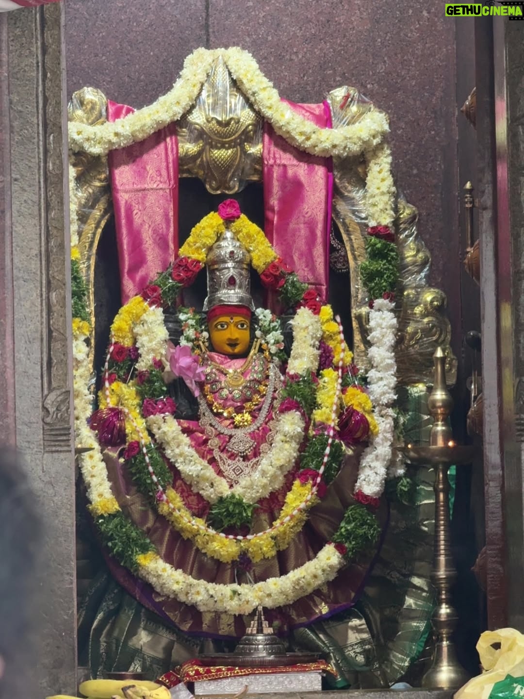 Bhoomi Shetty - 21.5K Likes - Navarathri🌺✨

In my 27 years of life, I’ve never done something like what I did this past month of September—Navarathri.
For 11 days, I lived as a Brahmacharini. A non-veg lover who didn’t touch non-veg. I woke up early, draped sarees every day, did puja, read slokas, wrote Durga koti. Even when my health wasn’t at its best, I still showed up. I still can’t believe myself.
And yet, I’m so proud. Because something awakened in me, The Shakti!! 
She made me believe in myself. I didn’t crave anything, I let go of so much. So much of my emotions, desires, attachments.  These 11 days taught me that if there is ichha, dedication & pure devotion, I can do anything in this life.
I realized Shakti doesn’t need materialistic offerings she asks for truth, our bare self, our honesty. I gave my all. 
I gave my all. I’ve grown. I’ve learnt. I’ve made mistakes, but I’ve also moved forward. And I’m grateful for everything life has given me so far.
And I promise myself one thing: to live fully, to live in the present.
Thank you Kali ma🌺
.