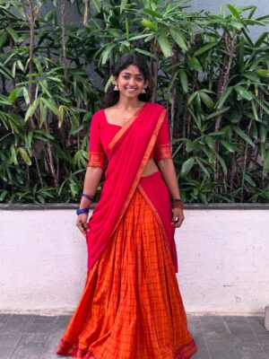 Bhoomi Shetty Instagram - Navarathri🌺✨

In my 27 years of life, I’ve never done something like what I did this past month of September—Navarathri.
For 11 days, I lived as a Brahmacharini. A non-veg lover who didn’t touch non-veg. I woke up early, draped sarees every day, did puja, read slokas, wrote Durga koti. Even when my health wasn’t at its best, I still showed up. I still can’t believe myself.
And yet, I’m so proud. Because something awakened in me, The Shakti!! 
She made me believe in myself. I didn’t crave anything, I let go of so much. So much of my emotions, desires, attachments.  These 11 days taught me that if there is ichha, dedication & pure devotion, I can do anything in this life.
I realized Shakti doesn’t need materialistic offerings she asks for truth, our bare self, our honesty. I gave my all. 
I gave my all. I’ve grown. I’ve learnt. I’ve made mistakes, but I’ve also moved forward. And I’m grateful for everything life has given me so far.
And I promise myself one thing: to live fully, to live in the present.
Thank you Kali ma🌺
.