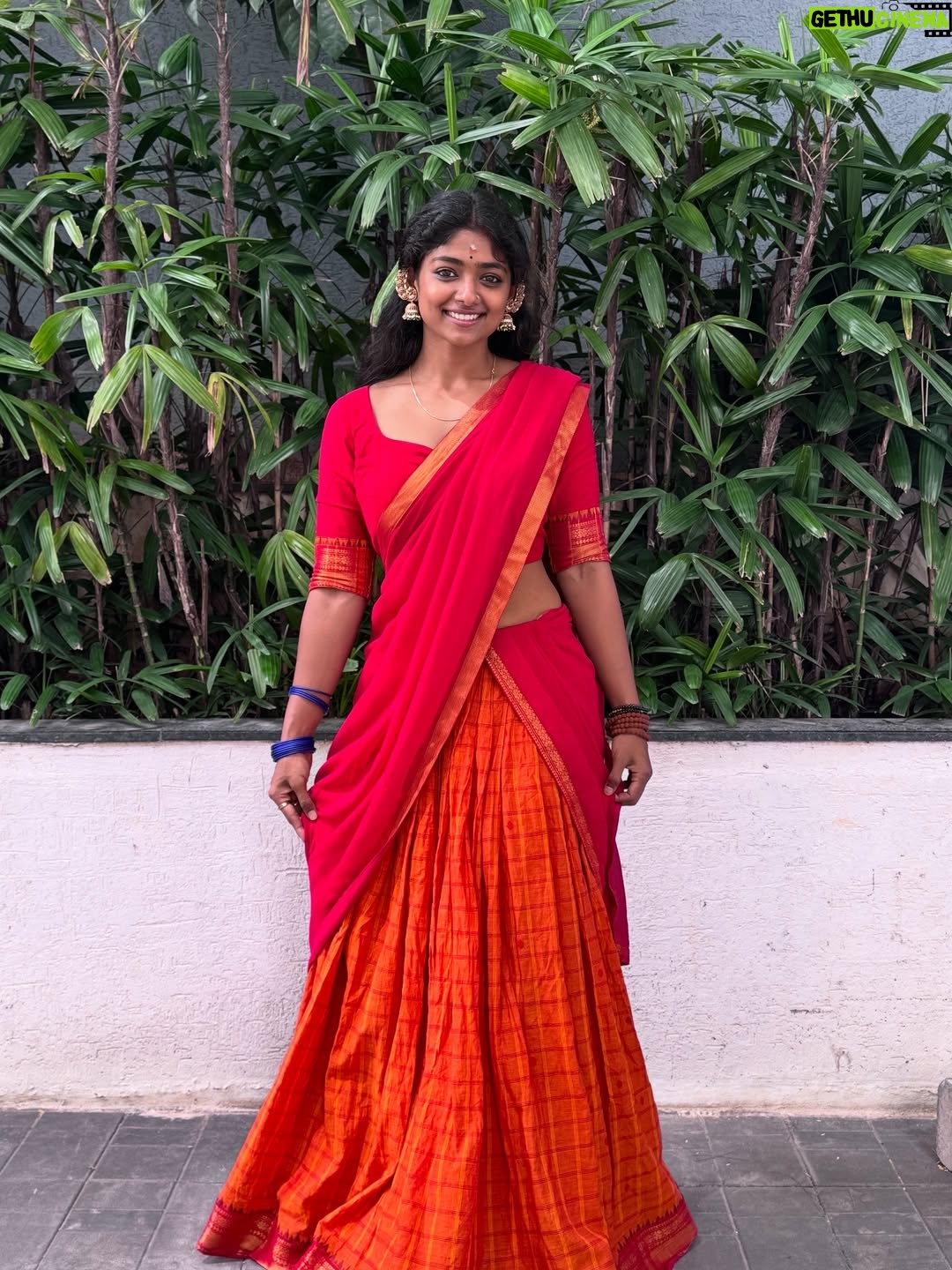 Bhoomi Shetty - 21.5K Likes - Navarathri🌺✨

In my 27 years of life, I’ve never done something like what I did this past month of September—Navarathri.
For 11 days, I lived as a Brahmacharini. A non-veg lover who didn’t touch non-veg. I woke up early, draped sarees every day, did puja, read slokas, wrote Durga koti. Even when my health wasn’t at its best, I still showed up. I still can’t believe myself.
And yet, I’m so proud. Because something awakened in me, The Shakti!! 
She made me believe in myself. I didn’t crave anything, I let go of so much. So much of my emotions, desires, attachments.  These 11 days taught me that if there is ichha, dedication & pure devotion, I can do anything in this life.
I realized Shakti doesn’t need materialistic offerings she asks for truth, our bare self, our honesty. I gave my all. 
I gave my all. I’ve grown. I’ve learnt. I’ve made mistakes, but I’ve also moved forward. And I’m grateful for everything life has given me so far.
And I promise myself one thing: to live fully, to live in the present.
Thank you Kali ma🌺
.