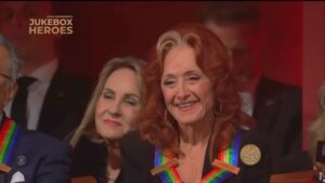 Bonnie Raitt Instagram - Looking back to one year ago, I got to experience one of the most moving moments of my life, when several of my dear musician friends came in to Washington, DC to surprise me by performing my songs for my Kennedy Center Honors tribute. @jacksonbrowne, @jamestaylor_com, @sherylcrow, @brandicarlile, @kebmomusic, @susantedeschitrucks, @arnoldmcculler, @emmylouharrisofficial and @davematthewsband just blew me and everyone away. @officialjld gave the most wonderful introduction paired with a terrific video about me created by the stellar Kennedy Center team. It was an unbelievable night and I’m so grateful this could happen when it did. I’m very proud to share this special moment with my friends’ beautiful performance of “Nick of Time.’ -Bonnie
You can watch the full segment from the broadcast at the link in bio.