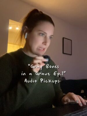Bree Essrig Instagram - 🪦Gray Bones in a Grave is AVAILABLE NOW ON ALL PODCAST PLATFOMS🪦 also on YouTube! Join the Patreon for BONE CHILLING EXCLUSIVE CONTENT!
#horror #horroranthology #horrorpodcast #graybonesinagrave #scarystories #voiceacting #narrativepodcast #horrorseries