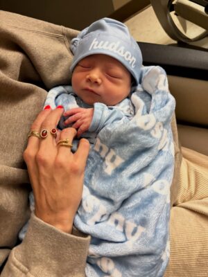 Brittany Baker Instagram - Say hello to my perfect angel baby nephew, Hudson. I’m eternally grateful to my brother and sister-in-law for bringing this 8lb 8oz coconut into our lives. We are beyond obsessed with this little nugget! I love him more than words could ever explain and my new fav hobby is staring at pics of this handsome guy. Of all the titles I’d had…. Auntie Britt is my favorite. 
🩵💙🥥🍼🫶🏻🥰