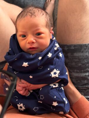 Brittany Baker Instagram - Say hello to my perfect angel baby nephew, Hudson. I’m eternally grateful to my brother and sister-in-law for bringing this 8lb 8oz coconut into our lives. We are beyond obsessed with this little nugget! I love him more than words could ever explain and my new fav hobby is staring at pics of this handsome guy. Of all the titles I’d had…. Auntie Britt is my favorite. 
🩵💙🥥🍼🫶🏻🥰
