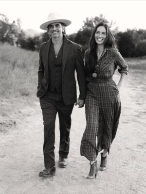Caitlin McHugh Instagram - New @the91302magazine cover with these beautiful humans @caitlinskybound @johnstamos 
Give me an old truck and a field any day.  Oh and a gorgeous couple. Thank you for all you do for everyone. You truly are angels on earth. 
 
Special thanks: @oliverpeoples 
@brittaaronson  @civicsoulorg
@adoptthearts @thewisehatter @circa197Obeauty @studioct.design @betseyjohnson @iambetseyjohnson @calabasas_pharmacy @cancerschmancer @officialfrandrescher @janefonda
@susancasselholland @forever_found @jd_slajchert