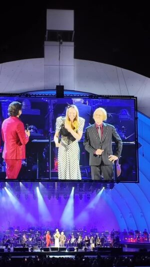 Caitlin McHugh Instagram - 10 years of @dannyelfman Nightmare Before Christmas Live at the @hollywoodbowl !! I always love coming to this show, but this year was EXTRA special with @johnstamos playing Lock ❤️ The chemistry between those three was incredible. Congratulations to the entire cast & crew! 🥂 to at least 10-100 more years of NBC at the Bowl!

This was John’s 14th performance at the Hollywood Bowl! The Beach Boys, Hairspray, Little Mermaid, Wonka, Willie Nelson, Jesus Christ Superstar, Nightmare Before Christmas! 

@rikilindhome 
@janellemonae 
@silverthroat 
@proopdog 
& so many more amazing, talented folks!