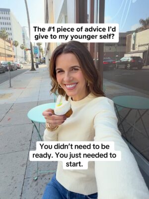 Candace Nelson Instagram - If I could go back and talk to the version of me who was about to take the biggest risk of her life... 🧁

I’d tell her:

👉🏻Losing that job you went to college for? Best thing that ever happened to you.

👉🏻Feeling like a failure because you’re unemployed and baking all day? You’re unknowingly building a world renowned brand.

👉🏻That tiny sandwich shop you’re scared to rent? It’s perfect. You’re going to transform it.

👉🏻The brown paint job you’re worried about? It’ll become a brand signature.

👉🏻All that panic about getting everything ready for opening day? You’re going to pull it off.

👉🏻And on opening day when you think no one will show up? You’ll sell out in 2 hours and bake all night to restock.

But the #1 piece of advice I’d give my younger self? You didn’t need to be ready... You just needed to start. 

What would YOU tell your younger self? 🩷

#sprinkles #candacenelson #sprinklescupcakes #passionpreneur