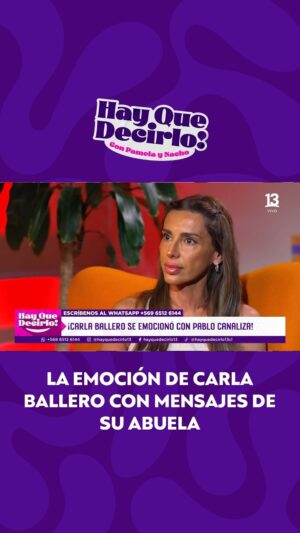 Carla Ballero Instagram - La emoción de Carla Ballero con mensajes de su abuela

#HayQueDecirlo13 🤩 De lunes a viernes desde las 17hrs 💖por las pantallas de #El13 y #13Go 📲📺💻