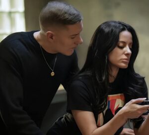 Carmela Zumbado Instagram - Nov 7th on @starz ! @forcestarz 🖤 shirt by my friend @jdn73 peep his line!!