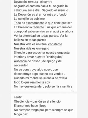 Carmen Arrufat Instagram - Sita Ram Sita Ram Sita Ram Sita Ram Sita Ram 

Sagrado el camino hacia nosotros. 
Sagrado el silencio. 
Sagrada también esta semana. 

GRACIAS GRACIAS GRACIAS  @gobinde_escueladeyoga @happyyogabarcelona 

Que regalos tan hermosos 
Sentir sentir sentir y no pensar 

Que venga que venga que venga que se quede que se quede que se quede