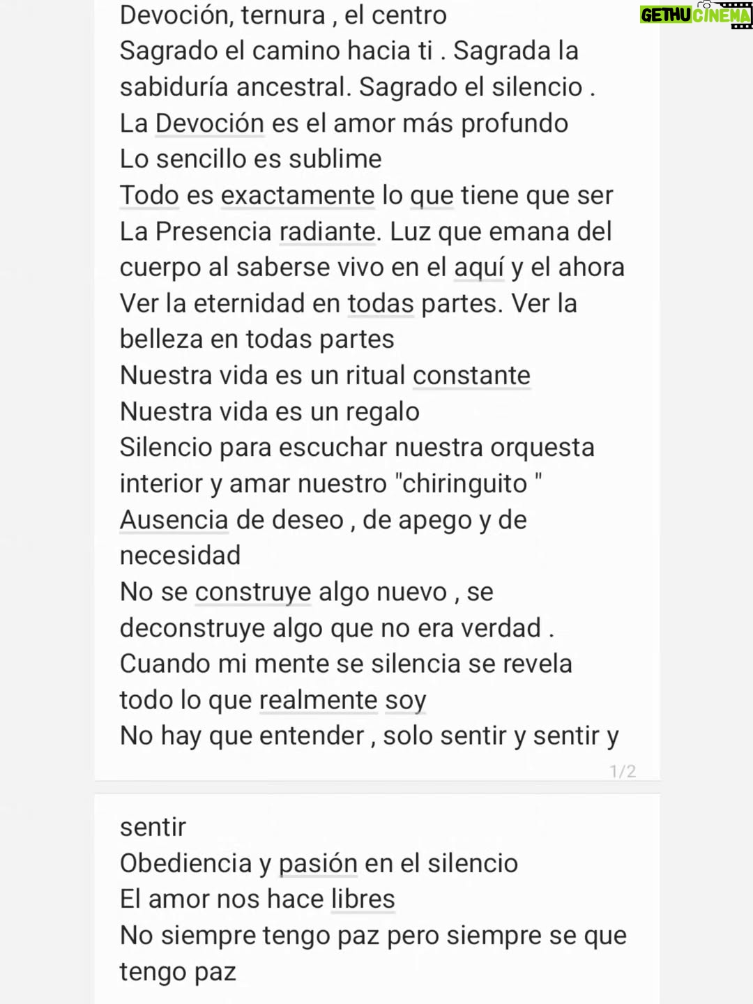 Carmen Arrufat - 30.9K Likes - Sita Ram Sita Ram Sita Ram Sita Ram Sita Ram 

Sagrado el camino hacia nosotros. 
Sagrado el silencio. 
Sagrada también esta semana. 

GRACIAS GRACIAS GRACIAS  @gobinde_escueladeyoga @happyyogabarcelona 

Que regalos tan hermosos 
Sentir sentir sentir y no pensar 

Que venga que venga que venga que se quede que se quede que se quede