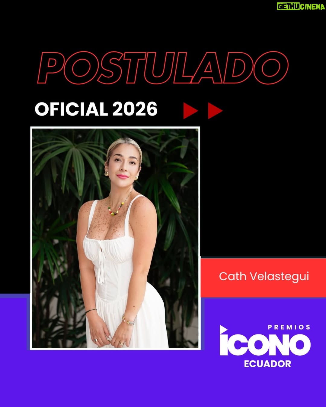 Catherine Velasteguí - 207 Likes - Cath Velastegui: una talentosa actriz y presentadora de televisión ecuatoriana que brilla con su carisma y energía. Con una carrera que abarca la actuación y la presentación, Cath ha demostrado su versatilidad y habilidad para conectar con la audiencia.

Su presencia en pantalla es auténtica y cautivadora, y ha sido reconocida por su trabajo en diversas producciones ecuatorianas. Como presentadora, Cath ha conducido programas de entretenimiento y variedades, mostrando su estilo fresco y divertido.

Con su talento, carisma y dedicación, Cath Velastegui es una de las figuras más destacadas de la televisión ecuatoriana, y su futuro en el mundo del entretenimiento es muy prometedor.

Crees que @cathvelastegui tiene el talento y la originalidad necesarios para ser parte de los Premios Ícono Ecuador? 

Estamos emocionados de anunciar que los nominados finales se revelarán la primera semana de Marzo, seleccionados por su impacto positivo y contribución a la comunidad.

¿Por qué debería ser nominada?

- Originalidad: ¿Qué lo hace destacar en su campo?
- Talento: ¿Cuáles son sus habilidades y logros más impresionantes?
- Comunidad: ¿Cómo ha contribuido al crecimiento y desarrollo de su comunidad?
- Impacto positivo: ¿De qué manera ha generado un impacto positivo en la sociedad?

Déjanos tu comentario y comparte tu opinión ¡Estaremos observando! #premiosiconoecuador🚀🫶

Sigue a Premios Ícono Ecuador para más actualizaciones y noticias sobre el evento.