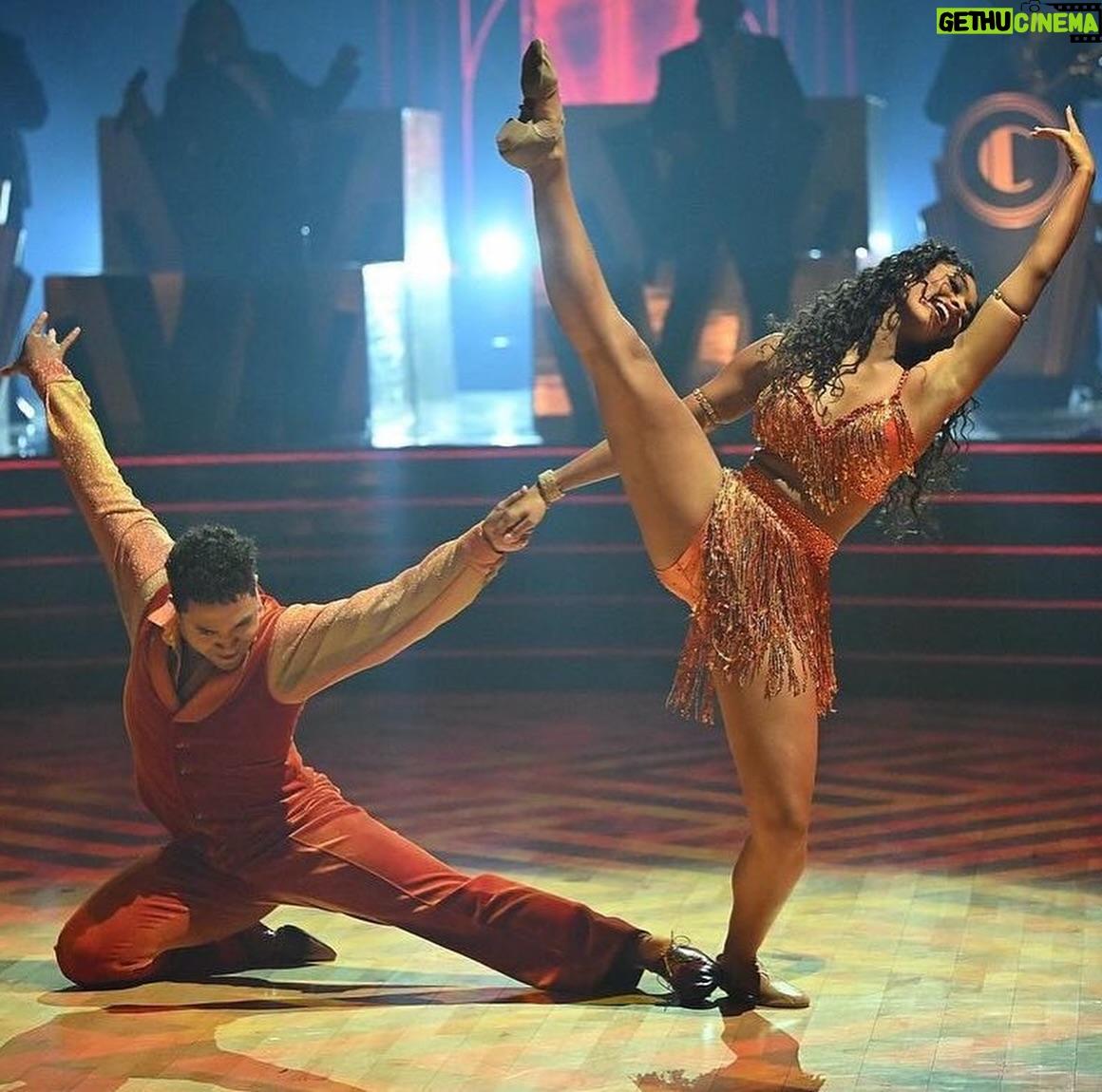 Chandler Kinney - 91.3K Likes - i meant to post this a few weeks ago for the 20th anniversary of DWTS but today still feels fitting as this season comes to an end 🫶🏽 
I’ll forever be grateful to have been able to experience the magic of the show. 

i cherished every day i got to dance, every person i crossed paths with, every lesson learned both on and off the ballroom floor. one of the most important takeaways for me was learning to trust the process—and that failure is a necessary part of that process, because that’s where the growth happens. looking back at a lot of these rehearsal vids with B makes me smile because it’s a reminder of how much i progressed each week…how different things looked between Weds morning and 6 days later on Tues night. the courage and confidence built to keep trying til I got it right was worth every bump and every bruise💞

wishing the best of luck to everyone tonight!!!!! what an incredible season ✨🕺🏻