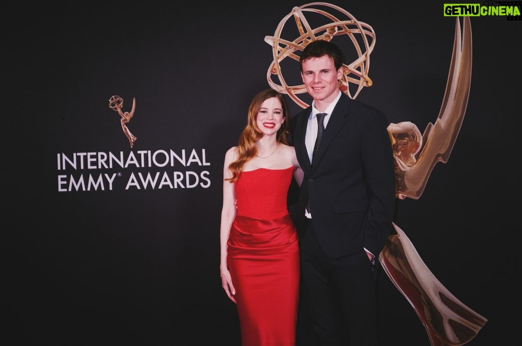 Charlotte Hope - 8.4K Likes - International Emmys ✨⭐️

Styling by @georgiehenley who also lent me the jewellery and helped to look after the baby whilst we were away (what an amazing friend)
Dress by @houseofcb, I didn’t know this brand before but am kind of obsessed with so many of their dresses now, from @byrotation 
Makeup by the gorgeous @michellecoursey 
Hair by @jonathanclarencehair
And thank you to @arlohotels for having us to stay, and especially for the amazing terrace