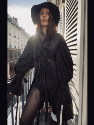 Chelsea Wolfe Instagram - Honored to attend the @anndemeulemeester_official S/S26 show in Paris “The Solitary One” 💘 it was inspiring & gorgeous

@stefanogallici is a shining light in the dark

Thank you to @meulzz   @gabrielebartoli_   the rest of the wonderful teams for everything

& Ann, just 😍

Creative director: @stefanogallici

Soundtrack: @aimeenash & @gabevanmusic 
Make-up: @ingegrognard 
Styling: @elodiedavid
Hair: @anthonyturnerhair

Photos 1, 2, 4, 10 by @virginiekhateeb for @nastymagazine