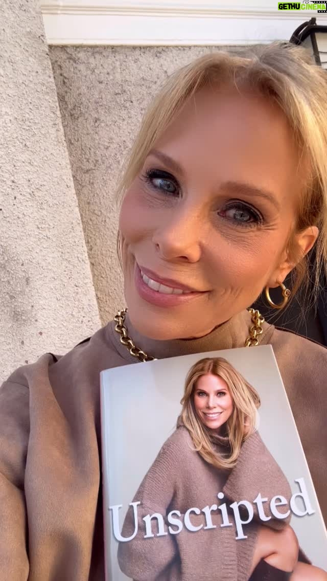 Cheryl Hines - 15.7K Likes - My book Unscripted is out tomorrow 11/11 🥳 I’m so excited for you to read it 🩵🩵📕 Pro tip: my sister & I suggest listening to the audiobook at 1:1 speed 🎧 Link in bio to order on Amazon 🛒 

#unscripted #bookrelease #memoir