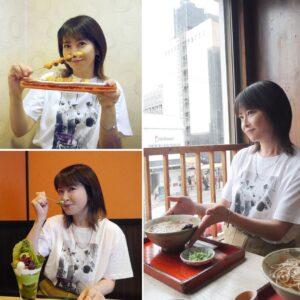 Chisato Moritaka Instagram - ⁡
2025 森高千里コンサートツアー“あなたも私もファイト!!”
9月27日 京都 文化パルク城陽 プラムホール 終了しました！
 
城陽市でのコンサートは約3年半ぶりでした。
久しぶりだとは思えないくらいアットホームな空間で、
盛り上げ上手な皆さんでした～
 
城陽市の特産品はイチジクということで、イチジクを使ったスイーツをたっくさん食べました！どれも美味しかったけど、いちじくスムージーはこれまで飲んだスムージーの中で1番でした！
 
そして今回は前日から京都に入って市内を観光しましたよー。
半日散策をして買物と食事を満喫しました！
 
明日9月28日は 広島 上野学園ホール（広島県立文化芸術ホール）です！
 
#chisatomoritaka
#森高千里
#あなたも私もファイト
#京都市
#下鴨神社 #河合神社
#総本家にしんそば松葉 の「#にしんそば」
#京煎堂 の「#抹茶パフェ」
#加茂みたらし茶屋 の「#みたらし」
#志津屋 の「#カルネ」
#城陽市
#文化パルク城陽
#森島平兵衛農園 の「#完熟いちじくスムージー」「#完熟いちじくタルト」
#おうすの里 の「#鳳凰梅」「#献上梅」「宝玉神梅」「梅ゼリー」
#城洋園 の「#茶団子」
#御生菓子司ふたば の「#豆もち」「#城陽やきもち」「いちじく大福」
#麺屋たけ井 の「#特製つけ麺」