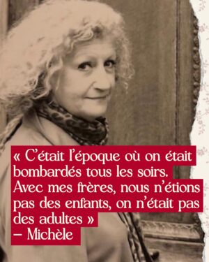 Chloé Jouannet Instagram - De Nancy à Paris, des caves de Bordeaux bombardées au Sentier d’après-guerre qu’elle a contribué à créer, elle raconte avec une énergie incroyable comment sa famille a survécu en fabriquant des culottes d’enfants à partir de vieilles vestes.

À 96 ans, Michèle nous livre sa recette du bonheur : ne jamais s’ennuyer, toujours s’amuser et porter fièrement son nom.

Michèle, une leçon de vie, le huitième épisode d’Elles vous parlent d’un temps, est disponible maintenant sur toutes vos plateformes d’écoutes.

Suivez le lien en bio pour ne rien râter !