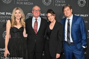 Christa Miller Instagram - About last night 🥰  Thank you to the Paley Center for recognizing and honoring @vdoozer. I’m so very proud of him. It’s such a well deserved award. Bill’s speech was hilarious and inspiring and I didn’t hate that he called me his muse twice! And the lovely John McGinley gave such a moving introduction. Love my husbands! 

#scrubs is coming back. Are you ready?!
