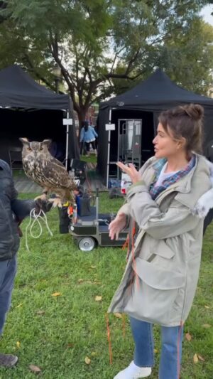 Christa Miller Instagram - When the parrots get chatty in Pasadena, our secret sound department crew member, Lowell the Owl, steps in 💁‍♀️🦉 He’s the Liz of the crew 😂 Just a little movie magic trick from behind the scenes 🎥✨ 

Season 3 #shrinking premieres January 28!