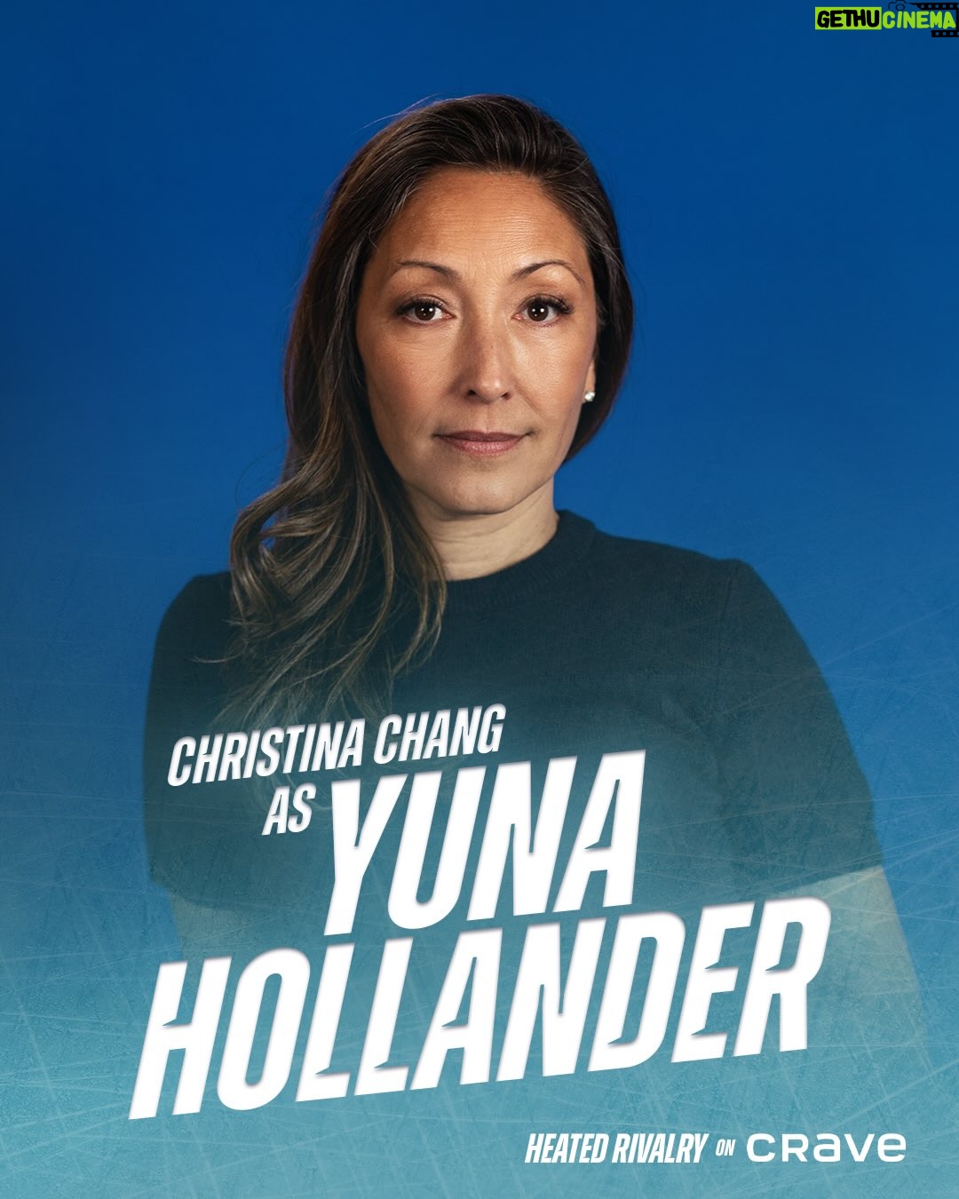 Christina Chang - 43.4K Likes - Say hello to Robbie G.K. as Kip Grady, Christina Chang as Yuna Hollander, Dylan Walsh as David Hollander, Sophie Nélisse as Rose Landry, and Ksenia Daniela Kharlamova as Svetlana Vetrova! 😍 

Watch the two-episode premiere of #HeatedRivalry TOMORROW on @CraveCanada.