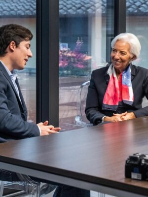 Christine Lagarde Instagram - As 2025 draws to a close, I’m thinking back to some of the year’s key moments.

Exploring new ways of connecting with young people has been a priority. In October, I sat down with content creator @marcelloascani in Florence.

This was not at all an interview in the traditional sense but rather a rich conversation. Marcello shared his views as a young European working on building his business.

Grazie (again), Marcello!
