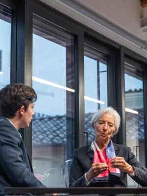 Christine Lagarde Instagram - As 2025 draws to a close, I’m thinking back to some of the year’s key moments.

Exploring new ways of connecting with young people has been a priority. In October, I sat down with content creator @marcelloascani in Florence.

This was not at all an interview in the traditional sense but rather a rich conversation. Marcello shared his views as a young European working on building his business.

Grazie (again), Marcello!