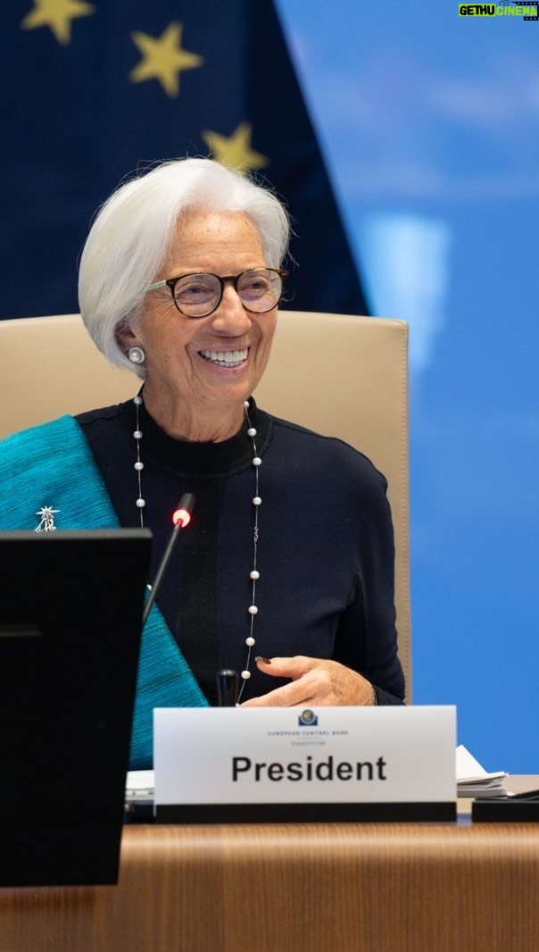 Christine Lagarde - 3.2K Likes - Today our Governing Council is meeting in Frankfurt.

Join us live for the press conference with President @christinelagarde today at 14:45 CET.

For more details check the 🔗 in our story!

#EuropeanCentralBank #Euro #Europe #ECB

🎥 by ECB