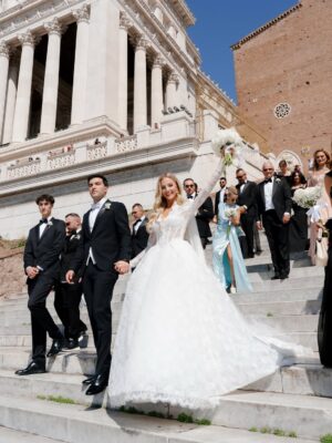 Cindy Marina Instagram - 🤍 Eternal love in the eternal city ♾️
•
•
Photography @bottega53 
Planner @erikamorgera 
Video @marcocaputofilms 
Makeup @henrigjata_mua 
Hair @florii_hairstyle
