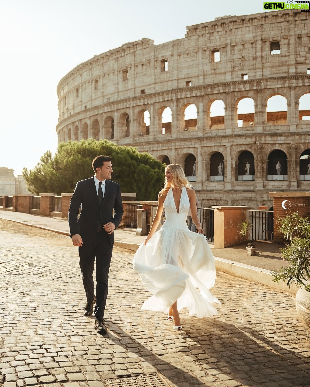 Cindy Marina - 10.4K Likes - A Roman dream 🤍✨ 

Shot by the talented @lunapictures.al 
Dress by amazing @aiahmariage 
Makeup by bestie @henrigjata_mua 
Hair by my baby @florii_hairstyle