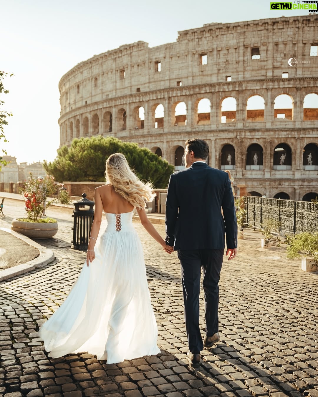 Cindy Marina - 10.4K Likes - A Roman dream 🤍✨ 

Shot by the talented @lunapictures.al 
Dress by amazing @aiahmariage 
Makeup by bestie @henrigjata_mua 
Hair by my baby @florii_hairstyle