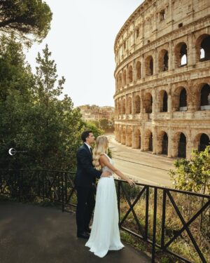 Cindy Marina Instagram - A Roman dream 🤍✨ 

Shot by the talented @lunapictures.al 
Dress by amazing @aiahmariage 
Makeup by bestie @henrigjata_mua 
Hair by my baby @florii_hairstyle