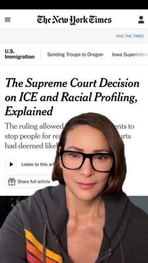 Constance Marie Instagram - Supreme Court allowed ICE to “Racially Profile” Latinos!
Using our tax dollars to have masked men, stopping, & detaining Latinos until they prove they are citizens!
IF you voted for #47 or Republicans last election and you don’t like what is happening now, we need your help!
We need to unite!
California! We need to stand up! VOTE YES on PROP 50!
✨💪🏽🇺🇸✨
#Tuesday #TakeChargeTuesday #Vote #VoteYesOnProp50 #Prop50 #Fyp #ForYou #ICE #SupremeCourt #Latinos #Latinas #Latinx #California #TheMoreYouKnow #hispanicheritagemonth