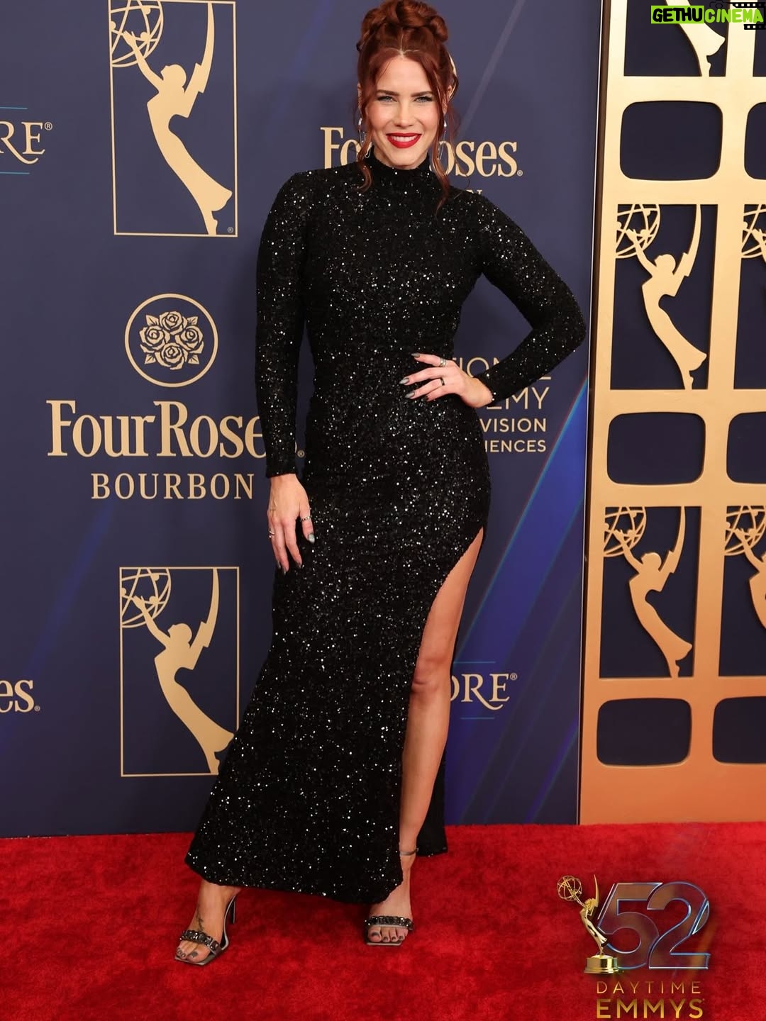 Courtney Hope - 7K Likes - Beaming from another wonderful time at the 52nd Daytime Emmy Awards! So honored to be nominated again and to have shared this evening with my dad ☺️. I took one photo the entire evening, so I’m thankful for everyone else who could capture some little moments! I love my Daytime family ❤️

Congrats to all the winners 🫶🏼🏆! @youngandrestlesscbs 

💄 Makeup by my girl Stacey 🥰! @sbrowning224 
💇🏽‍♀️: @amberkekich
💅🏼: @gorejessnails