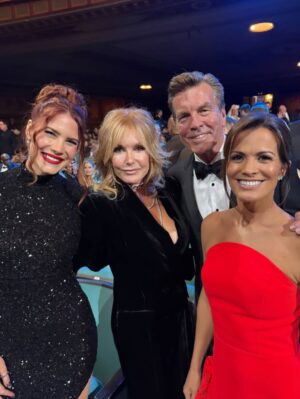 Courtney Hope Instagram - Beaming from another wonderful time at the 52nd Daytime Emmy Awards! So honored to be nominated again and to have shared this evening with my dad ☺️. I took one photo the entire evening, so I’m thankful for everyone else who could capture some little moments! I love my Daytime family ❤️

Congrats to all the winners 🫶🏼🏆! @youngandrestlesscbs 

💄 Makeup by my girl Stacey 🥰! @sbrowning224 
💇🏽‍♀️: @amberkekich
💅🏼: @gorejessnails