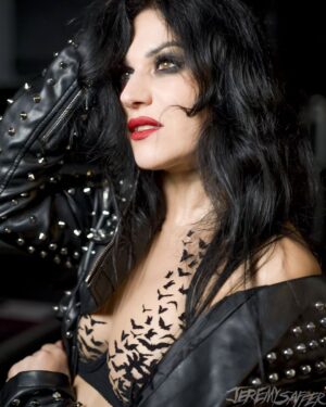 Cristina Scabbia Instagram - Surprise!!! Cristina @cristinascabbia and I have teamed up again and just dropped 4 all new prints for BF/CM and all orders today and tomorrow will come with a Cristina guitar pick! many other signed/unsigned Cristina/Lacuna Coil prints are on sale as well! Cri is absolutely one of my favorite people to work with. so pumped to share these photos as prints. get em while you can!