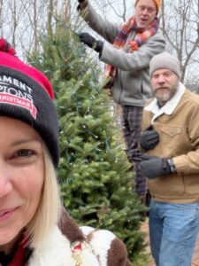 Damaris Phillips Instagram - I want the holidays to “feel” like the holidays but if I’m too busy or working too hard to make it perfect, then I miss all the moments that actually matter. Did you have a moment to settle and feel some joy? Here are some of the tiny joys I noticed this week? 
Meticulously putting lights on the tree with Darrick and Dave 
All the tables being “kid tables”
Borrowing the tie Darrick was wearing the first night we met
Helping my nephew make pumpkin pie
Abracadaniel’s sweet little sleepy face
This thrift store t-shirt score! 
The look on Poppy’s face
Peddlers mall Santa ornament
Good English muffins I found at Whole Foods
Tiny martini 
Abracadaniel in a sea of quilts
Making holiday gifts
This sweet little confused flower
Using my Great Grandmothers china 
Teaching the next generation Grammy’s cranberry delight recipe
Homemade Skyjo. I didn’t win 
Persimmons 
Jingle bells hung from the lights
Buttermilk biscuits almost too pretty to eat
Only noticing the gaping hole in our “meticulously” strung lights after we stepped back to admire our finished work😂😂😂