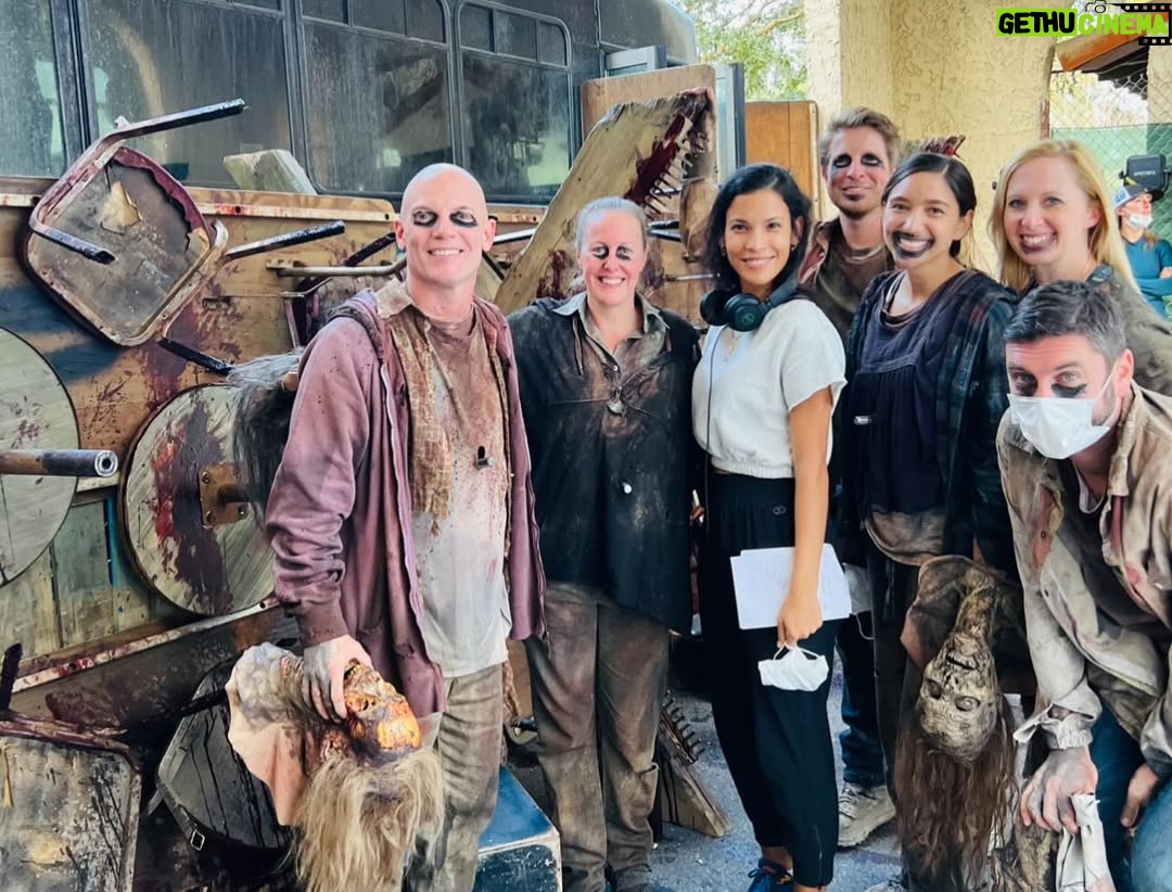 Danay García - 6.8K Likes - These pictures popped up today to remind me that it’s been two years since I directed my first episode of television on @feartwd. So many beautiful memories came rushing back, and I couldn’t help but give a big shout-out to the incredibly generous artists @kimdickens , @kingofbingo , @ruben.blades . They filled the screen with their magic, while I got to be behind the scenes this time, witnessing it all unfold. 🤍🫶 love you guys so much! 

I will forever be grateful to @goldbergian @andrewchambliss , @scottmgimple , and @michaelsatrazemis for their mentorship throughout the process, and to the entire cast and crew — an experience and group of people I’ll always carry with me. We are forever family. #fearfamily #love #intimesofapocalipze #lifestyle #director Never forget the magic! 🤍🚀💡🍃