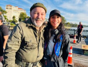 Danay García Instagram - These pictures popped up today to remind me that it’s been two years since I directed my first episode of television on @feartwd. So many beautiful memories came rushing back, and I couldn’t help but give a big shout-out to the incredibly generous artists @kimdickens , @kingofbingo , @ruben.blades . They filled the screen with their magic, while I got to be behind the scenes this time, witnessing it all unfold. 🤍🫶 love you guys so much!
I will forever be grateful to @goldbergian @andrewchambliss , @scottmgimple , and @michaelsatrazemis for their mentorship throughout the process, and to the entire cast and crew — an experience and group of people I’ll always carry with me. We are forever family. #fearfamily #love #intimesofapocalipze #lifestyle #director Never forget the magic! 🤍🚀💡🍃