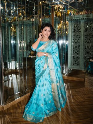 Dania Enwer Instagram - It's just a Sari, not a conspiracy! 
Wearing what makes ME feel beautiful not what makes YOU comfortable

. 
. 
. 
#sari #mondaymood #november #november🍁 #