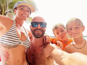 Danielle Harris Instagram - #myboys @disneycruiseline BEST cruise on the beautiful WISH for Halloween! Can’t wait to see you again! #bahamas #bikinilife #disney #family #boymom #momlife #cruise #concierge @gstafford