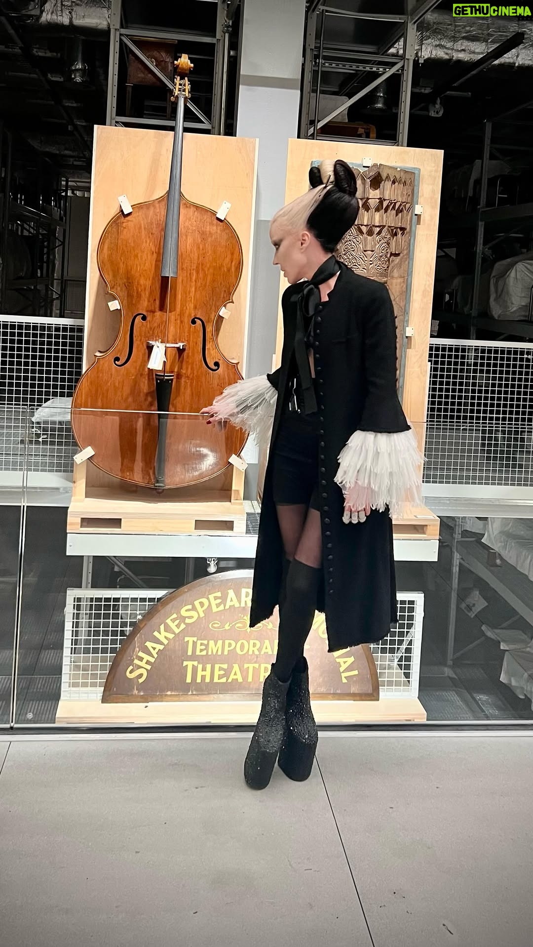 Daphne Guinness - 12.6K Likes - My darling friend @the_real_iman last night was beyond moving, being with you at the @vam_east  Thank you so much for inviting me to come, it was such an honor to see David’s collection so thoughtfully and well displayed It was beyond a dream 🤍⚡️
You are the definition of grace, humor and elegance!, thank you! 
@edward_enninful ❤️
#DavidBowie #Iman