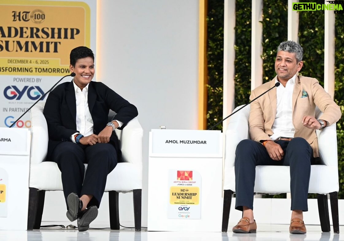 Deepti Sharma - 102.2K Likes - Exciting reliving World Cup memories with @amolmuzumdar Sir and sharing my journey and experiences at the HT Leadership Summit today! @hindustantimes 
#HTLS2025 #DS6